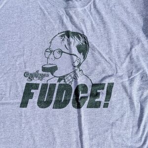 Gray Graphic T-Shirt - Fudge! Design